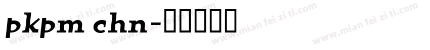 pkpm chn字体转换